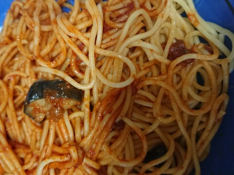 なすミートソースパスタ